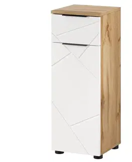 Skrinky do kúpeľne Szynaka Kúpeľňová skrinka nízka MAZI WHITE 45 | 30 cm