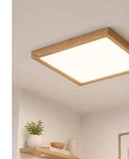 Svietidlá BRILAGI-LED Stmievateľné svietidlo WOODY FRAME LED/50W/230V dub 60x60 cm IP44 + DO 8590828607274