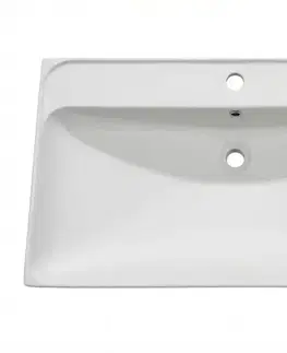 Umývadlá Nábytkové umývadlo SAT Brevis 81x47,5 cm otvor pre batériu uprostred SATBRE8046 SATBRE8046