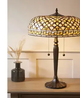 Lampy Endon 112178 - Stolná lampa Tiffany MILLE FEUX 2xE14/40W/230V priemer 45 cm 112178