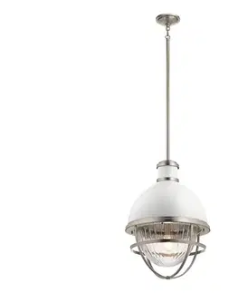 Svietidlá Elstead Quintiesse QN-TOLLIS-P-BN - Luster na tyči TOLLIS 1xE27/40W/230V matný chróm QN-TOLLIS-P-BN