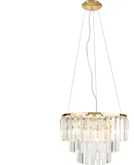 Svietidlá MAXLIGHT P0423 - Luster na lanku MONACO 9xG9/40W/230V pr. 42 cm zlatá P0423