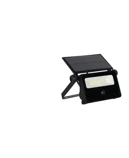 LED osvetlenie  LED solárny reflektor so senzorom LED/20W/5,5V IP65 SOLAR REF 20W-PIR