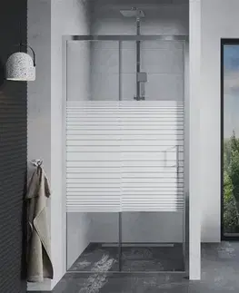 Sprchovacie kúty MEXEN - Apia posuvné sprchové dvere 120 cm dekor, chróm 845-120-000-01-20