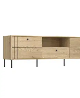 TV stolíky KONDELA Colen 2D1S/180 tv stolík dub cremona