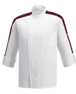 Pánske košele EGOCHEF Kuchársky rondon EGOchef Ribbon - Extra Dry - bordový S