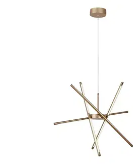 Svietidlá Rabalux 72339 - LED Luster na lanku HENLI2 LED/40W/230V 3000K zlatá 72339