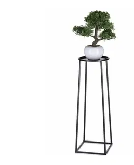 Stojany na kvetiny HowHomely Stojan na kvety LOFT 70x24 cm čierna 10-1645