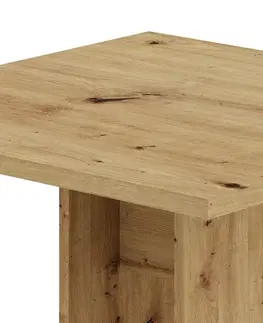 Jedálenské stoly KONDELA Everet 67,5 jedálenský stôl dub artisan