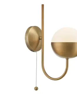 Svietidlá Där Lighting Där Lighting AND0742 - Nástenná lampa ANDRE 1xE14/11W/230V mosadz AND0742
