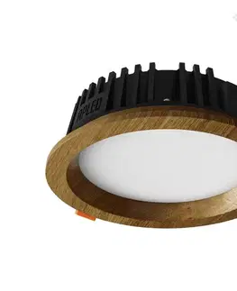 Svietidlá APLED - LED Podhľadové RONDO WOODLINE LED/6W/230V 3000K pr. 15 cm dub masív 21262