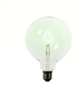 LED osvetlenie Vianočná LED žiarovka E27 G125 číra 1,8W 100 lm