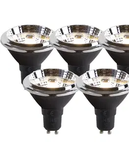 LED osvetlenie Sada 5 žiaroviek GU10 dim to warm LED AR70 6W 2000K-3000K
