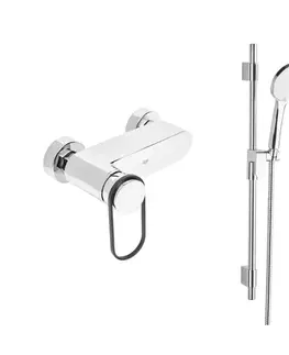 Kúpeľňové batérie Sprchová baterie SAT Fusion se sprchovým setem 150 mm chrom SATBSFU268KPCSET SATBSFU268KPCSET