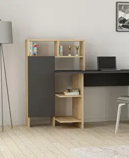 Písacie stoly Písací stôl Bugra - Anthracite