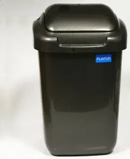 Odpadkové koše Kinekus Kôš na odpad preklápací, objem 50L, plastový, STANDARD, grafit