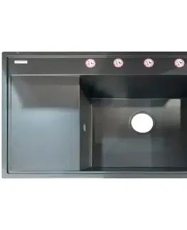 Granitové drezy Drez Camea 790x500x210 karbon