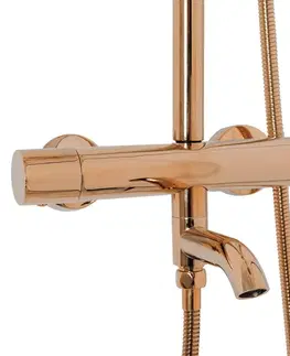 Kúpeľňové batérie REA REA - Sprchový set s termostatom LUNGO Copper REA-P7997