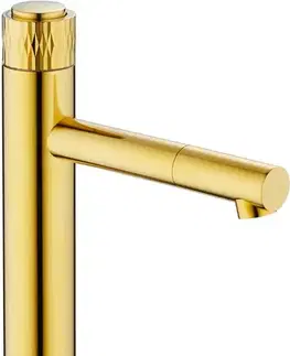 Kúpeľňové batérie MEXEN - Diamond umývadlová batéria vysoká gold 71510-50