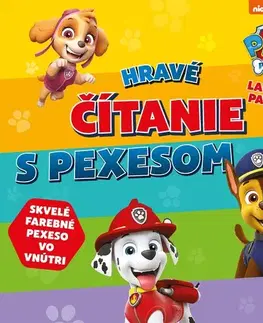 Nalepovačky, vystrihovačky, skladačky Labková patrola: Hravé čítanie s pexesom - Kolektív autorov,Kolektív autorov