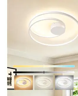Svietidlá BRILAGI - stmievateľné stropné svietidlo TWISTER LED/48W/230V priemer 50 cm biele + DO BRI489