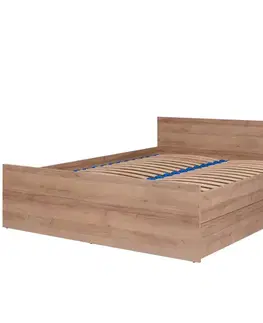 Dvojlôžkové postele Posteľ Cosmo C14 Dub Riviera
