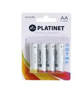 Batérie primárne PLATINET Jednorazová tužková batéria AA/LR06, monočlánok alkalický, 1,5V, blister 4ks PLATINET