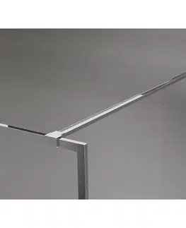 Sprchové dvere MEXEN/S - Kyoto-XF Sprchová zástena WALK-IN s rámom 50 x 202, grafit 10 mm, chróm 800-050-104-01-40-X