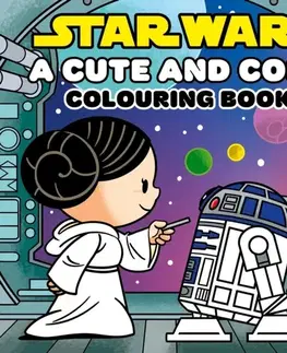 Nalepovačky, vystrihovačky, skladačky Star Wars: A Cute and Cosy Colouring Book - Walt Disney