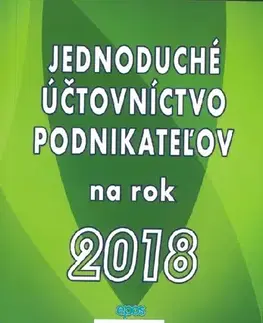 Dane, účtovníctvo Jednoduché účtovníctvo podnikateľov na rok 2018