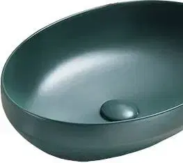 Umývadlá MEXEN - Cornelia umývadlo na dosku 50x36, tmavo zelená mat 21885047