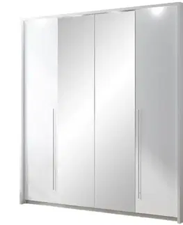 Šatníkové skrine Skriňa Brema 210 biely