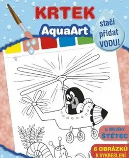 Nalepovačky, vystrihovačky, skladačky AquaArt Krtek - omalovánka