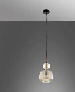 Lampy do obývačky Luster SOPHIA COGNAC 11038 AMBER LW1
