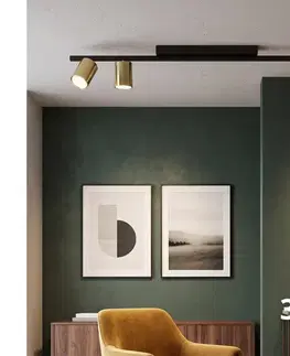 Svietidlá  LED bodové svietidlo LOGAN 3xGU10/10W/230V čierna/zlatá 5672