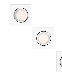 Svietidlá Philips 50193/31/PN - SADA 3x zapustených stropných svietidiel ENNEPER 1xGU10/5,5W/230V 50193/31/PN