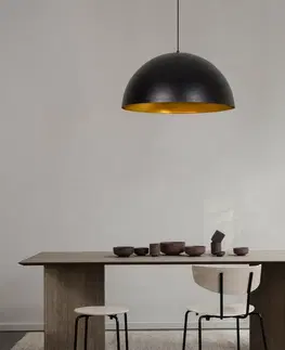 Svietidlá Závesný luster Sivani - MR - 724, čierna-zlatá