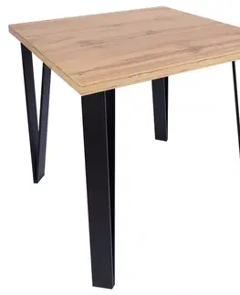 Jedálenské stoly Stôl Karlos 90x90 dub wotan