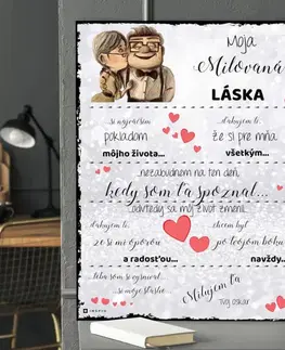 Tabuľky s venovaním (darčeky) Tabuľka - Darček pre priateľku, dar z lásky