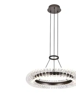 Svietidlá Viokef Lighting LED luster na lanku ALBA LED/39W/230V sivá/číra 4337000