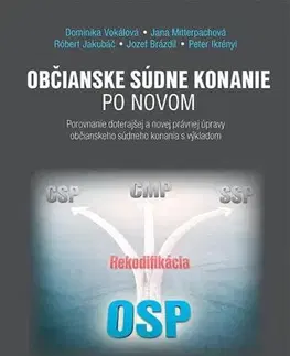Občianske právo Občianske súdne konanie po novom - Dominika Vokálová,Jana Mitterpachová,Kolektív autorov