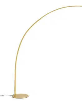 Oblúkové lampy Moderná oblúková lampa mosadzná vrátane LED s dotykovým stmievačom - Arlow