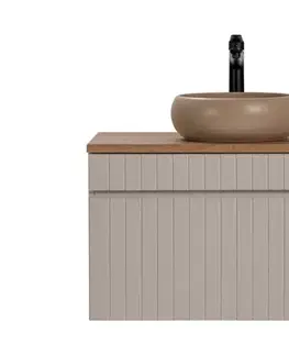 Skrinky s umývadlom ArtCom Kúpeľňová skrinka s umývadlom a doskou ICONIC Cashmere DU80/1 | 80 cm