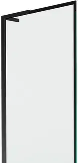 Sprchové dvere MEXEN/S - Next L vaňová zástena FIX 60 x 150, čierna vzor, čierna 895-060-000-03-70-70