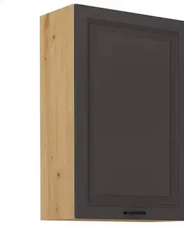 Kuchynské skrinky visiace Kuchynská skrinka STILO grafit mat/artisan 60g-90 1f