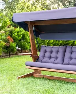 Záhradná hojdačky Garden Triple Swing Chair Viva 2400 - Anthracite