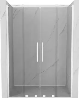 Sprchovacie kúty MEXEN/S - Velar Duo posuvné sprchové dvere 150, transparent, białe 871-150-000-02-20