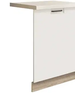Dvierka a čelá zásuviek pre kuchynske skrinky Dvierka na umývačku Favorit Zm60 Sonoma/White