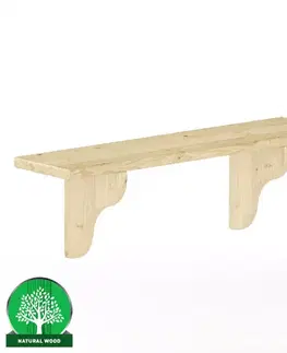 Kancelárske police Polička borovica PK121-80x25x20 surová