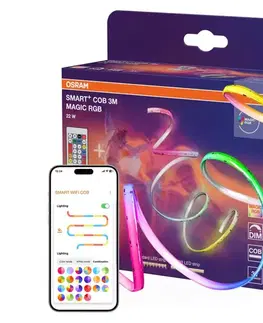 LED osvetlenie Osram - RGB LED stmievateľný pásik SMART+ MAGIC 3m LED/22W/230V Wi-Fi + diaľkové ovládanie 4099854478390